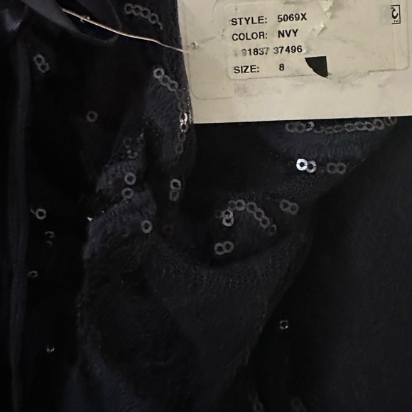 XSCAPE
shimmer Embroidered-bodice navy blue Dress Gown size 8 or 10 or 12 - Picture 10 of 15